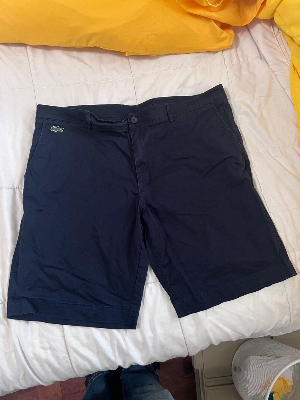 Lacoste Men's Dark Navy Flat Front Shorts